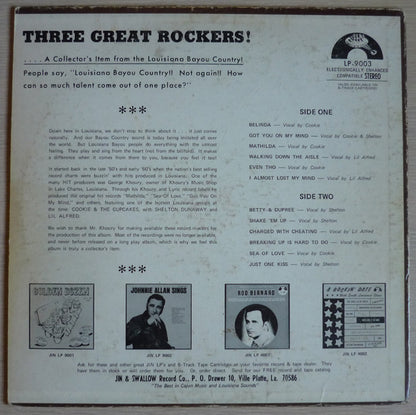 Cookie & His Cupcakes, Shelton Dunaway, Little Alfred : 3 Great Rockers! (LP)