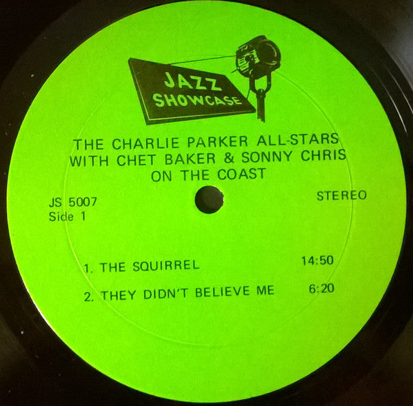 Charlie Parker, Chet Baker, Sonny Criss : On The Coast (LP, Album, Mono)