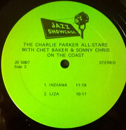 Charlie Parker, Chet Baker, Sonny Criss : On The Coast (LP, Album, Mono)