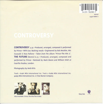 Prince : Controversy (7", Single, Num, Pic, Col)