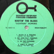 Lightnin' Hopkins : Hootin' The Blues (LP, Album, Mono)