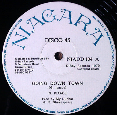 Gregory Isaacs : Going Down Town / Motherless Children (12")