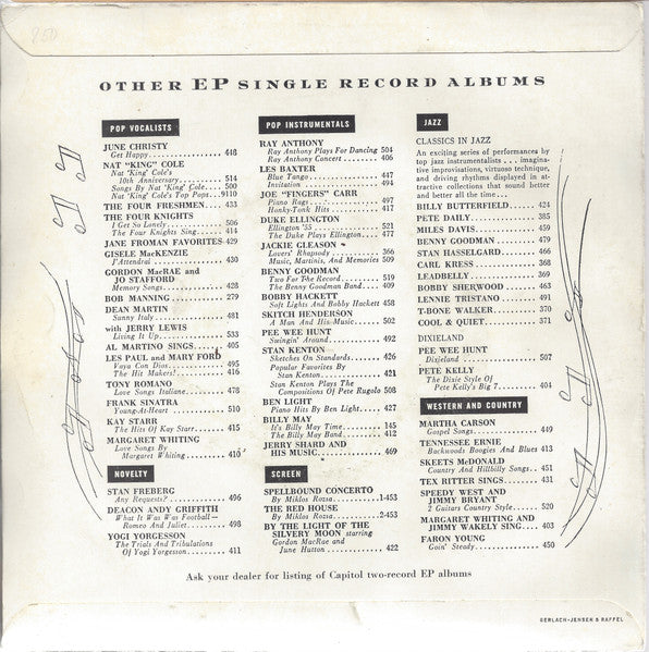 Frank Sinatra : Session With Sinatra (7", EP)