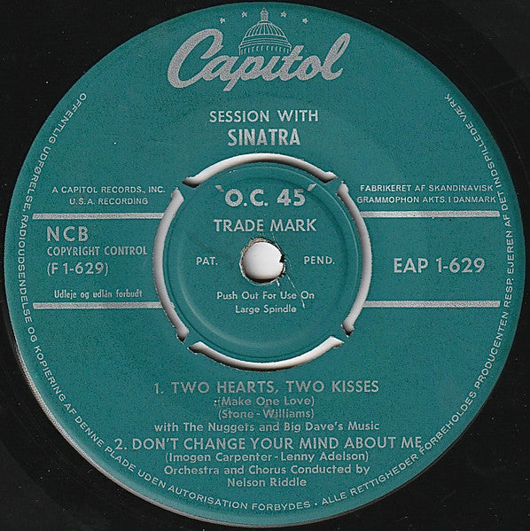 Frank Sinatra : Session With Sinatra (7", EP)