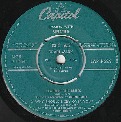 Frank Sinatra : Session With Sinatra (7", EP)