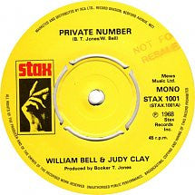 Judy Clay & William Bell : Private Number / My Baby Specialises (7", Single, Mono, RE, Pus)