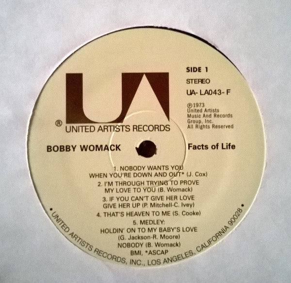 Bobby Womack : Facts Of Life (LP, Album, RE)