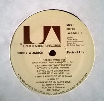 Bobby Womack : Facts Of Life (LP, Album, RE)