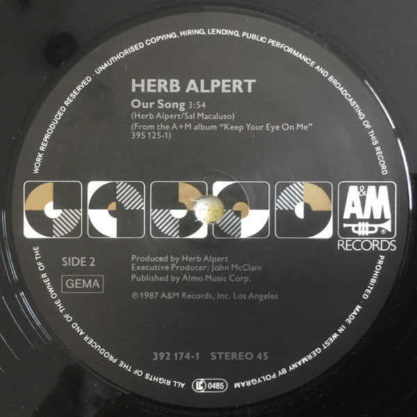 Herb Alpert : Keep Your Eye On Me (12")