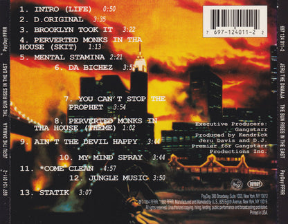 Jeru The Damaja : The Sun Rises In The East (CD, Album, RP, UML)