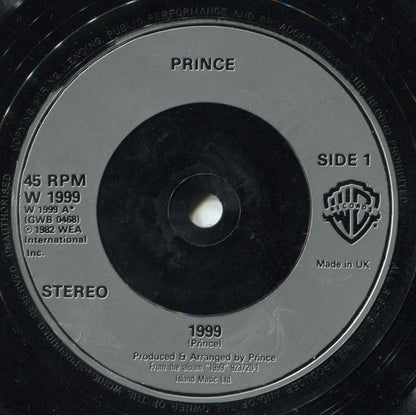 Prince : 1999 / Little Red Corvette (7", Single, Sil)
