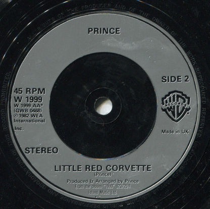 Prince : 1999 / Little Red Corvette (7", Single, Sil)