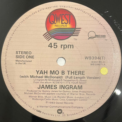 James Ingram : Yah Mo B There (12", Gen)