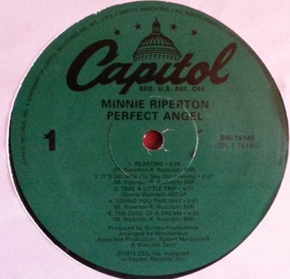 Minnie Riperton : Perfect Angel (LP, Album, RE)