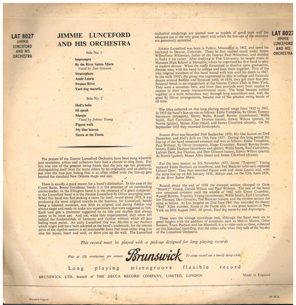 Jimmie Lunceford And His Orchestra : Jimmy Lunceford And His Orchestra (LP, Album)