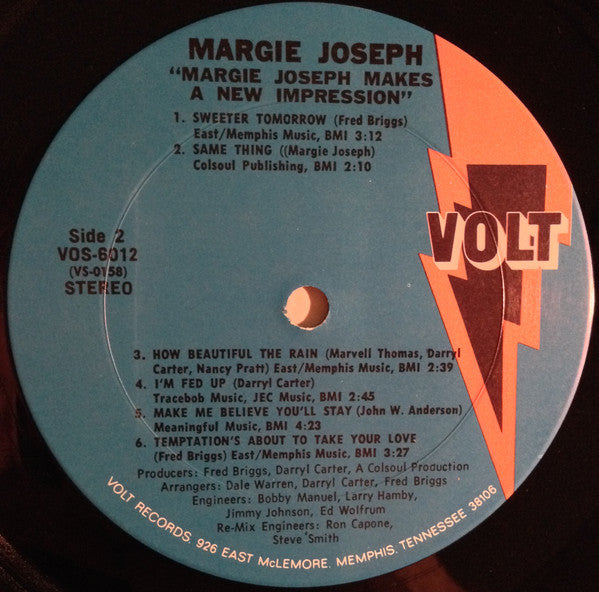 Margie Joseph : Margie Joseph Makes A New Impression (LP, Album, Blu)