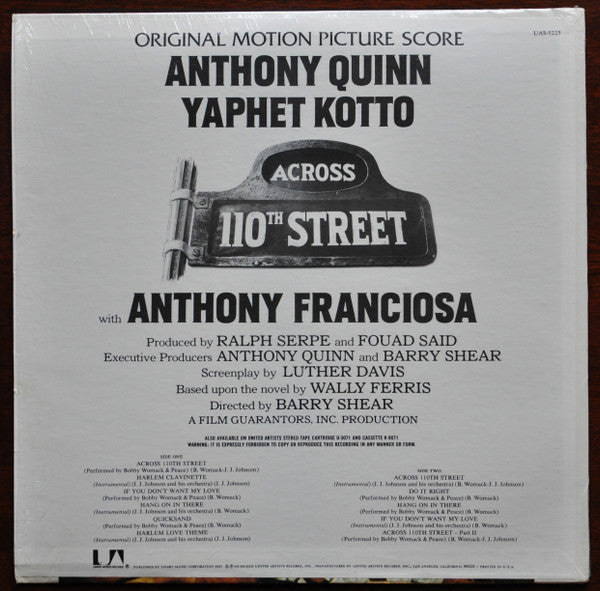 Bobby Womack, J.J. Johnson : Across 110th Street (LP, Album, All)