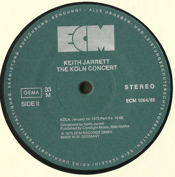 Keith Jarrett : The Köln Concert (2xLP, Album, M/Print, RE)