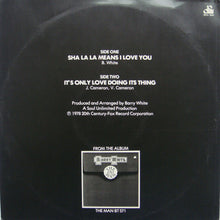 Barry White : Sha La La Means I Love You /  	It's Only Love Doing Its Thing (12", Ltd, Whi)