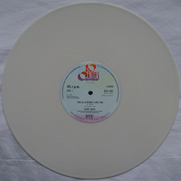 Barry White : Sha La La Means I Love You /  	It's Only Love Doing Its Thing (12", Ltd, Whi)