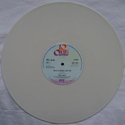 Barry White : Sha La La Means I Love You /  	It's Only Love Doing Its Thing (12", Ltd, Whi)