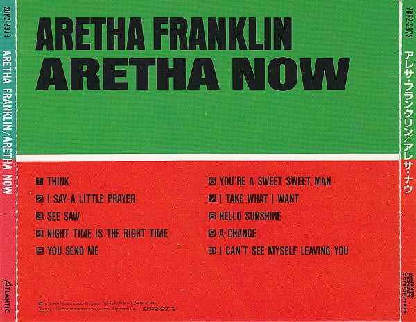 Aretha Franklin = Aretha Franklin : Aretha Now = アレサ・ナウ (CD, Album, RE)