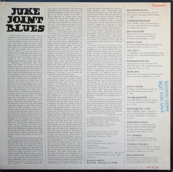 Various : Juke Joint Blues (LP, Comp)