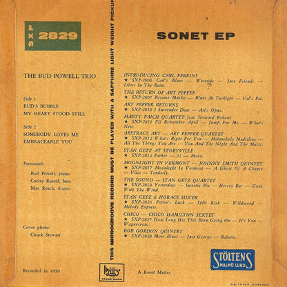 The Bud Powell Trio : The Bud Powell Trio (7", EP)