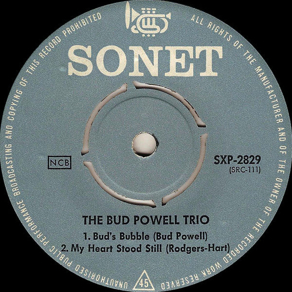 The Bud Powell Trio : The Bud Powell Trio (7", EP)