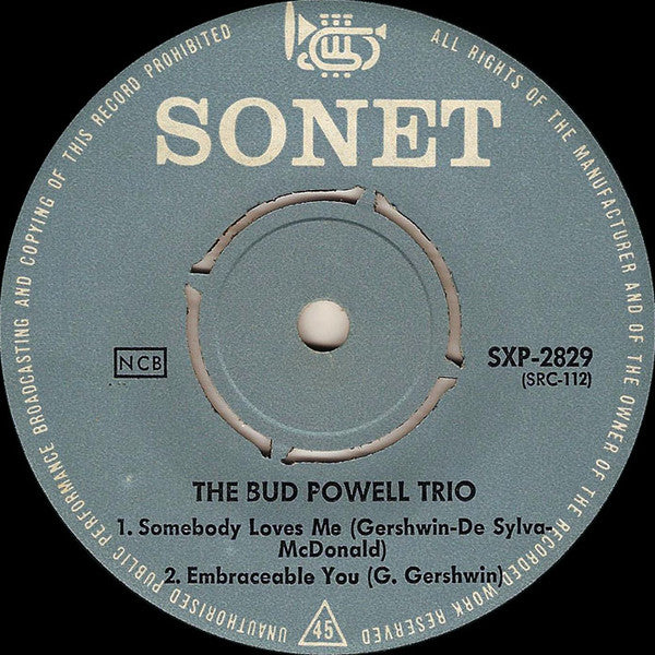 The Bud Powell Trio : The Bud Powell Trio (7", EP)