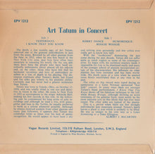 Art Tatum : Art Tatum In Concert (Art Tatum Piano Solo) (7", EP)