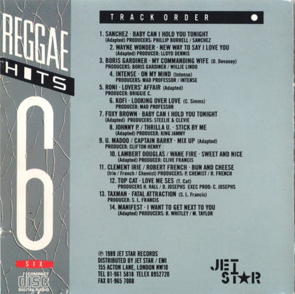 Various Artists* : Reggae Hits Vol.6 (CD, Comp)