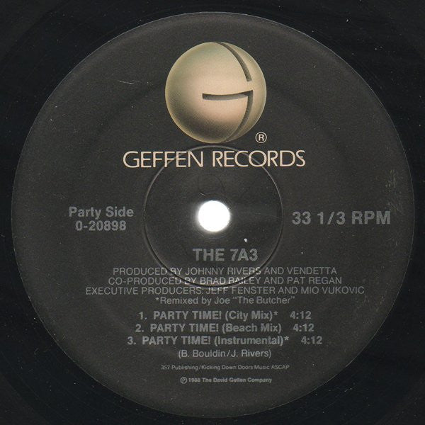The 7A3* : Party Time! / Why? (12", Maxi)