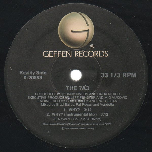 The 7A3* : Party Time! / Why? (12", Maxi)