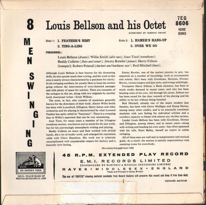 The Louis Bellson Octet : 8 Men Swinging (7", EP)