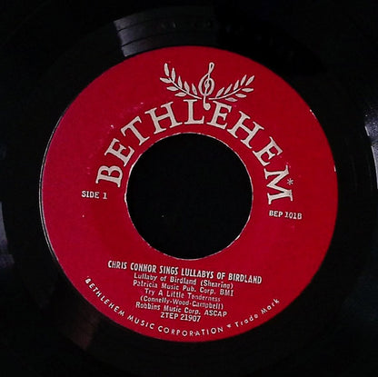 Chris Connor : Sings Lullabys Of Birdland (7", EP, Styrene)