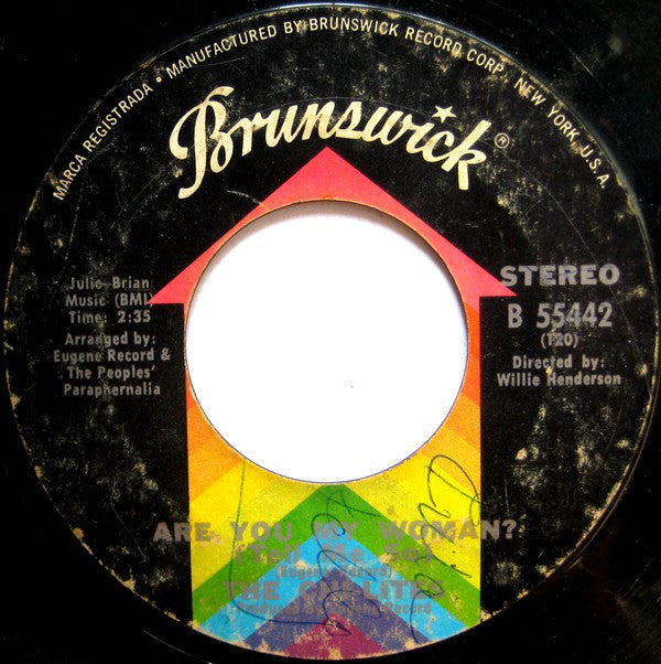 The Chi-Lites : Are You My Woman? (Tell Me So) (7", Single, Styrene)