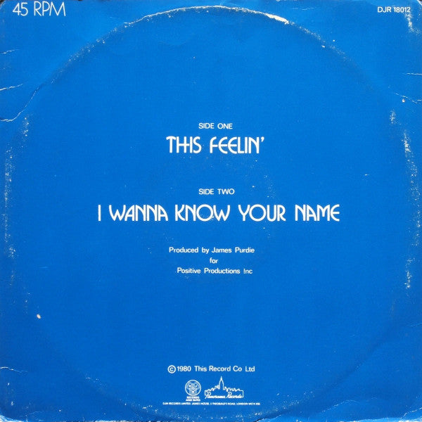 Frank Hooker & Positive People : This Feelin' (12", Single)