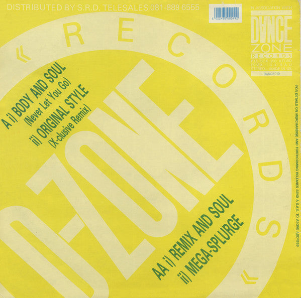 Toxic : Body And Soul (Never Let You Go) (12", EP)