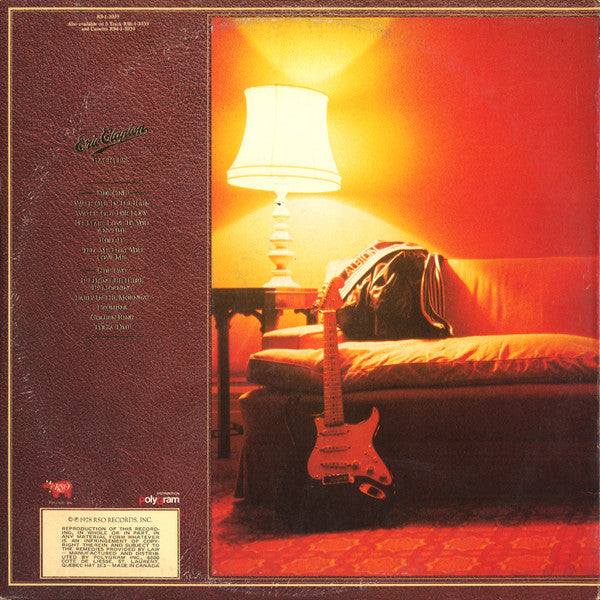 Eric Clapton : Backless (LP, Album, Gat)