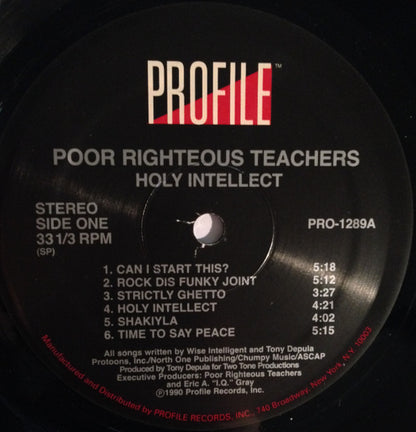 Poor Righteous Teachers : Holy Intellect (LP, Album, RE)