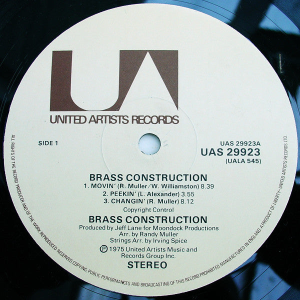 Brass Construction : Brass Construction (LP, Album)