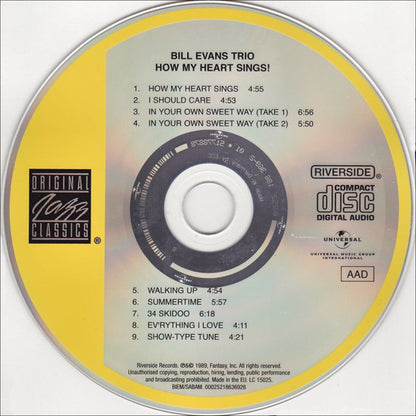 Bill Evans Trio* : How My Heart Sings! (CD, Album, RE, RM)