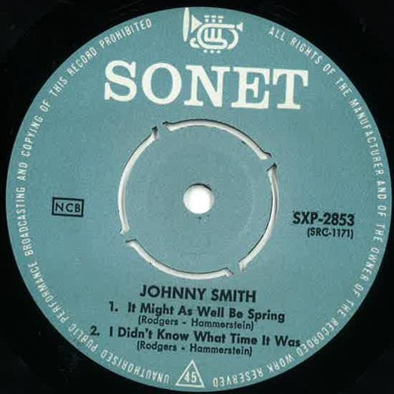 Johnny Smith Trio : Easy Listening (7", EP)