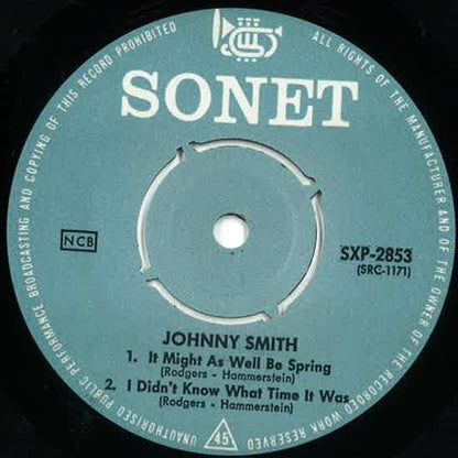 Johnny Smith Trio : Easy Listening (7", EP)