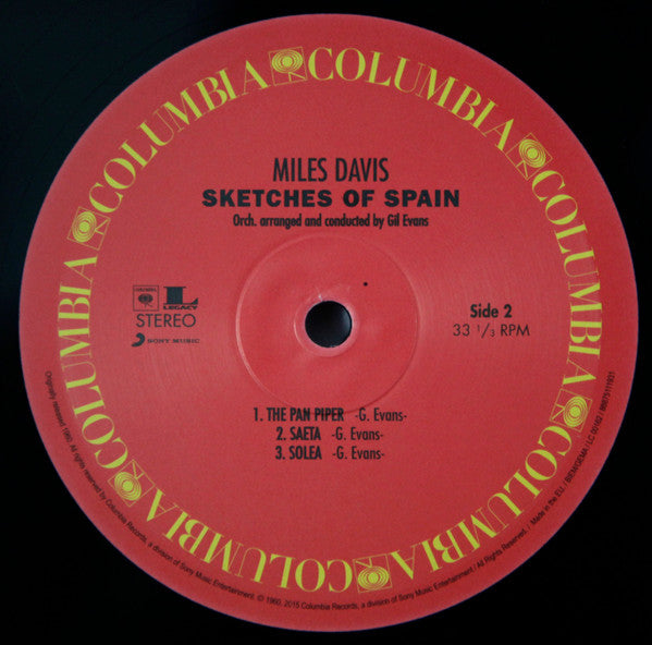 Miles Davis : Sketches Of Spain (LP, Album, RE, 180)
