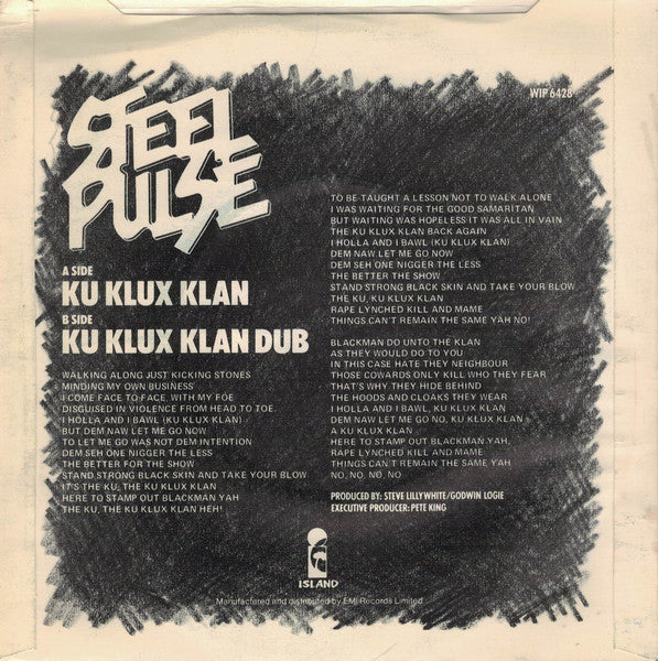 Steel Pulse : Ku Klux Klan (7", Single)
