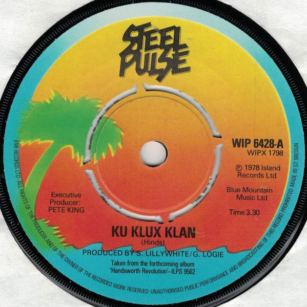 Steel Pulse : Ku Klux Klan (7", Single)