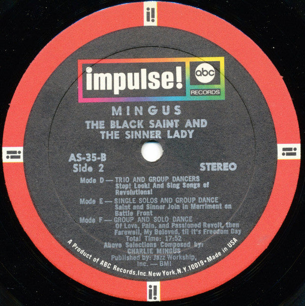 Charles Mingus : The Black Saint And The Sinner Lady (LP, Album, RP, Gat)