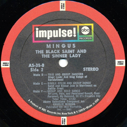 Charles Mingus : The Black Saint And The Sinner Lady (LP, Album, RP, Gat)